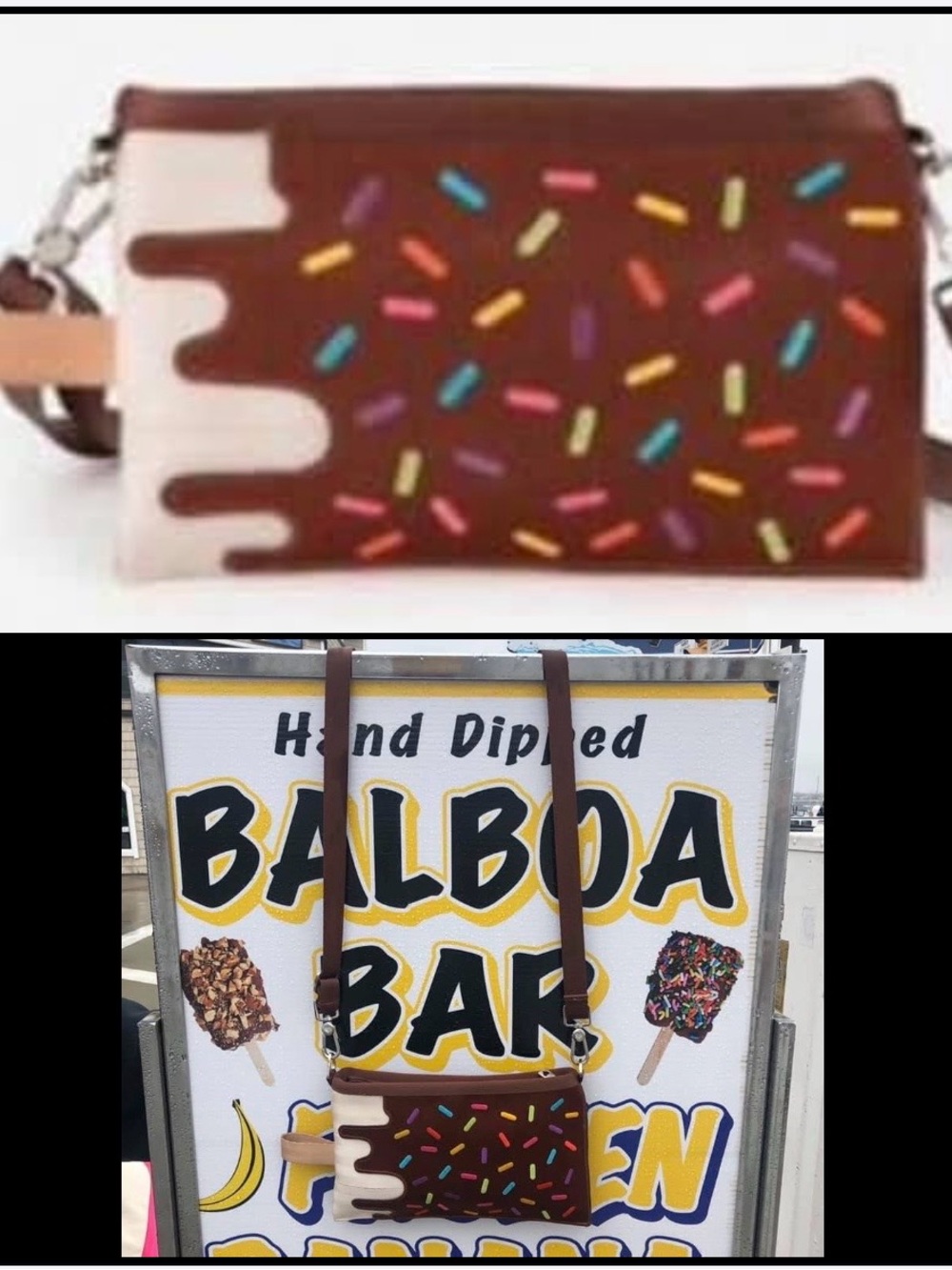 Harveys Collector Series Balboa Bar Ice Cream hip-pack bag / pre-owned / EUC